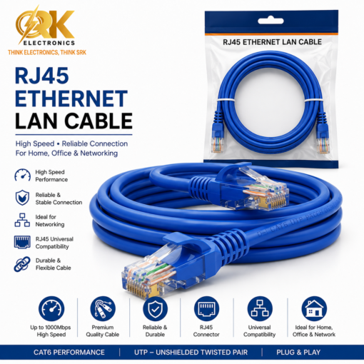 RJ45 Ethernet Lan Cable-srkelectronics.in