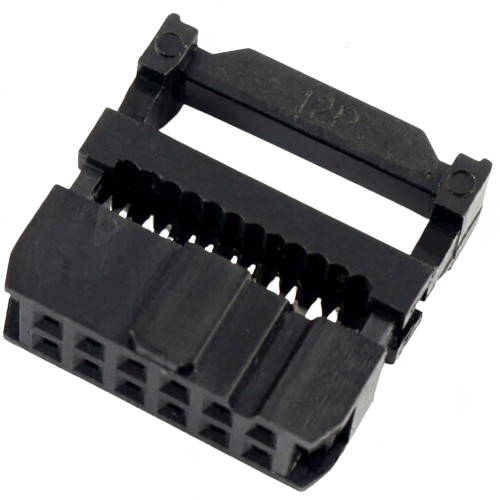 12Pin FRC Female Connector 2.54mm for 1.27mm Flat Ribbon Cable-srkelectronics.in.png