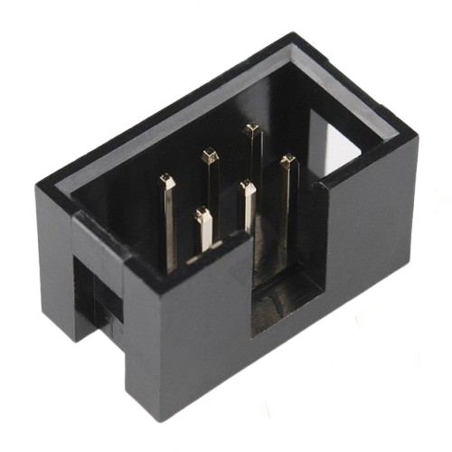 6Pin FRC Male Box Header Connector Straight 2.54mm-srkelectronics.in