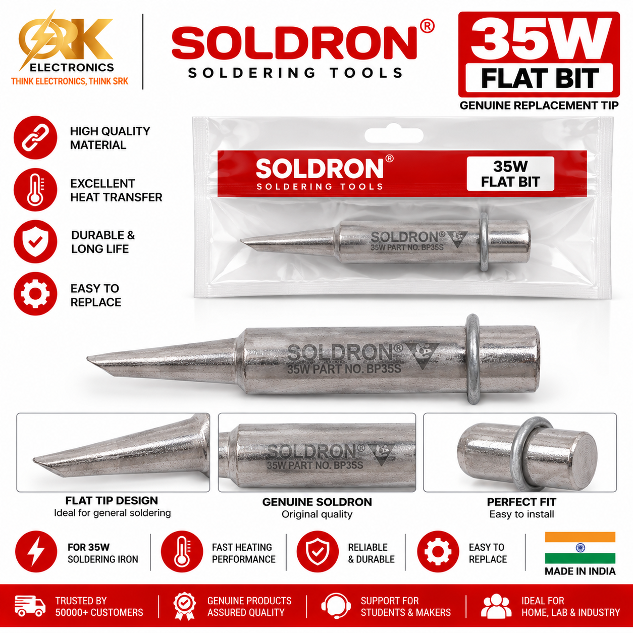 Soldron 35W Flat Bit-srkelectronics.in