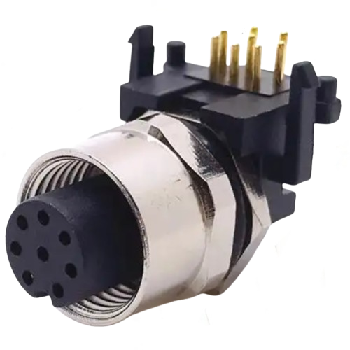 M12 8Pin Female 12mm Industrial Circular Connector PCB Mount Right Angle-srkelectronics.in.png