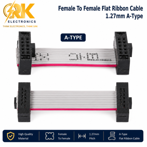 18Pin FRC Female To Female Flat Ribbon Cable 1.27mm A-Type-srkelectronics.in