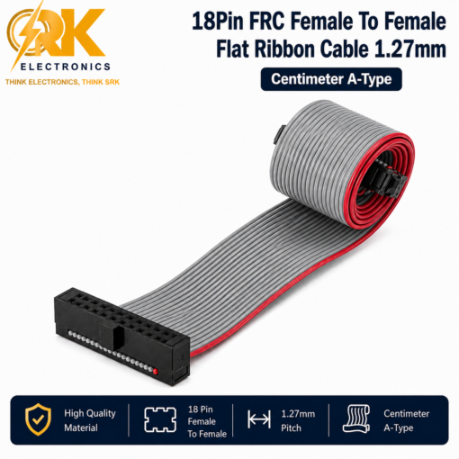18Pin FRC Female To Female Flat Ribbon Cable 1.27mm Centimeter A-Type