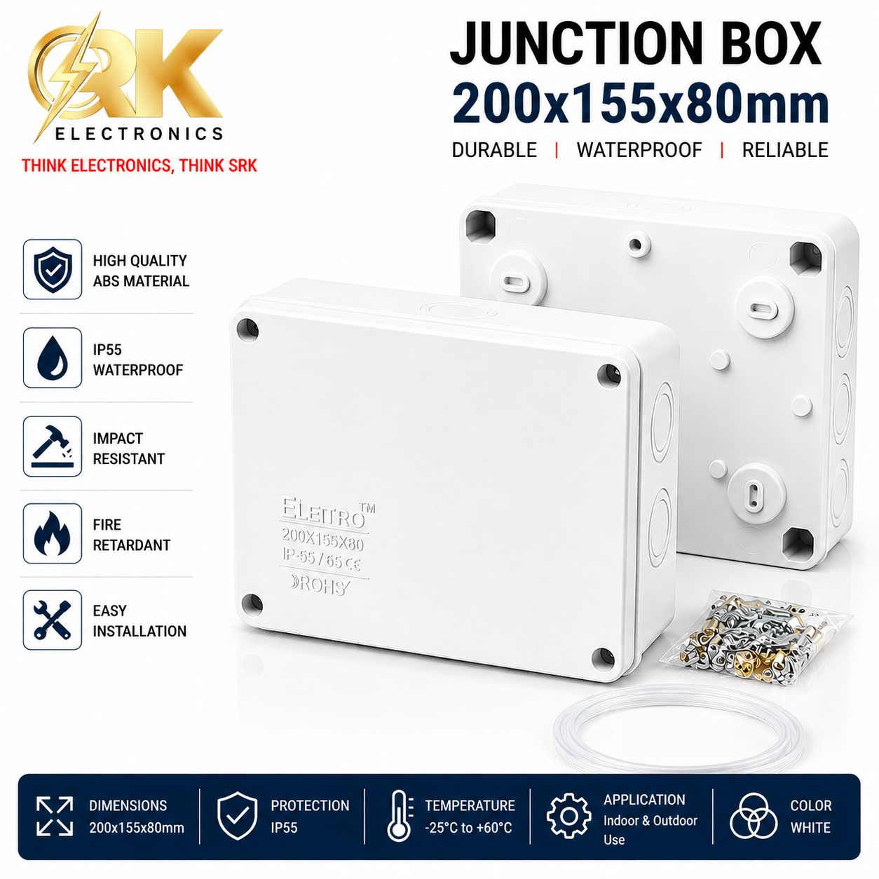Junction Box 200x155x80mm
