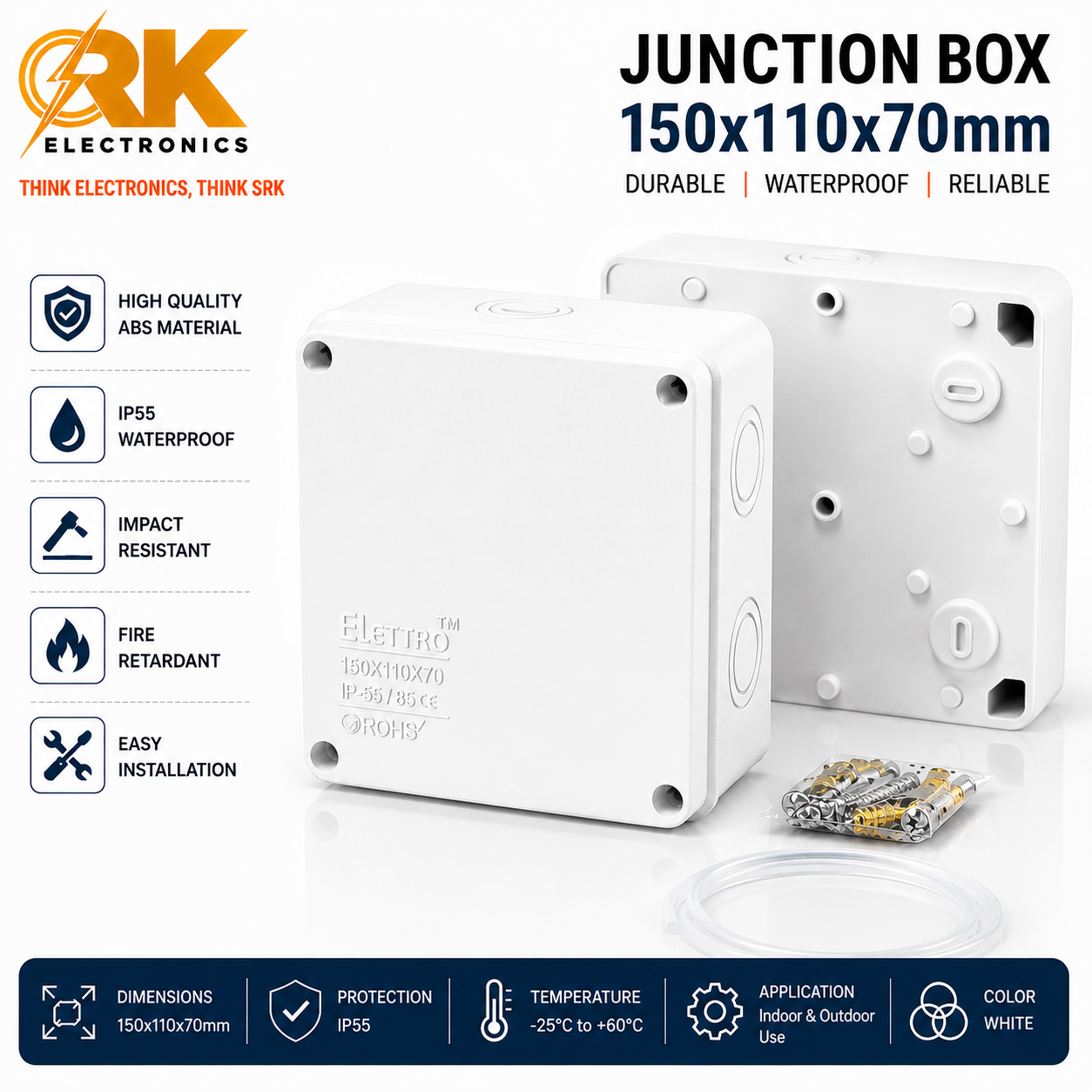 Junction Box 150x110x70mm-srkelectronics.in
