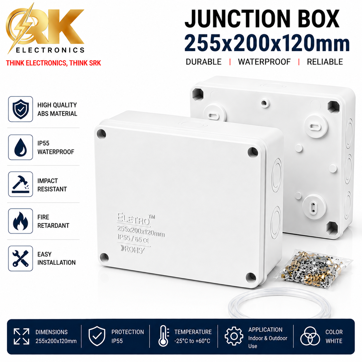 Junction Box 255x200x120mm-srkelectronics.in