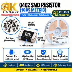 1/16W 16K Ohm 0402 SMD Resistor 1%