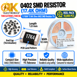 1/16W 17.4K Ohm 0402 SMD Resistor 1%