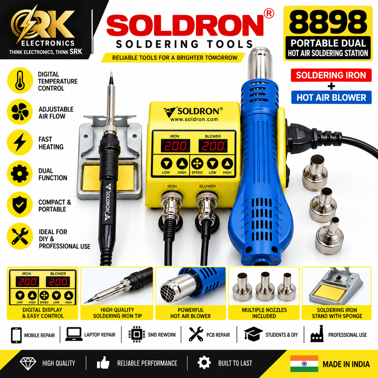 8898 Portable Dual Hot Air Soldering Station-srkelectronics.in .png