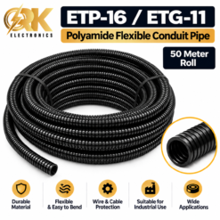 ETP-16 ETG-11 Polyamide Flexible Conduit Pipe 50 Meter Roll