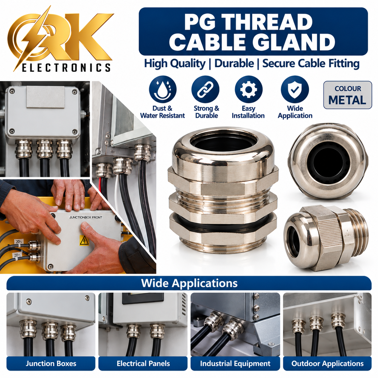 Metal PG Thread Cable Gland - Image 2